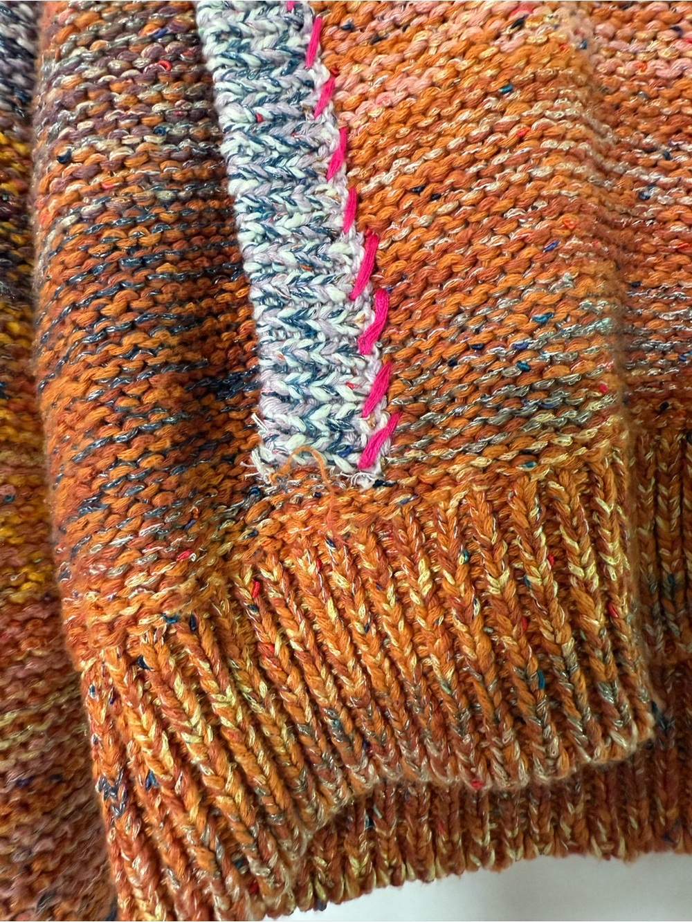 Pilcro Flower Cardigan Sweater Size Medium - Picture 7 of 9